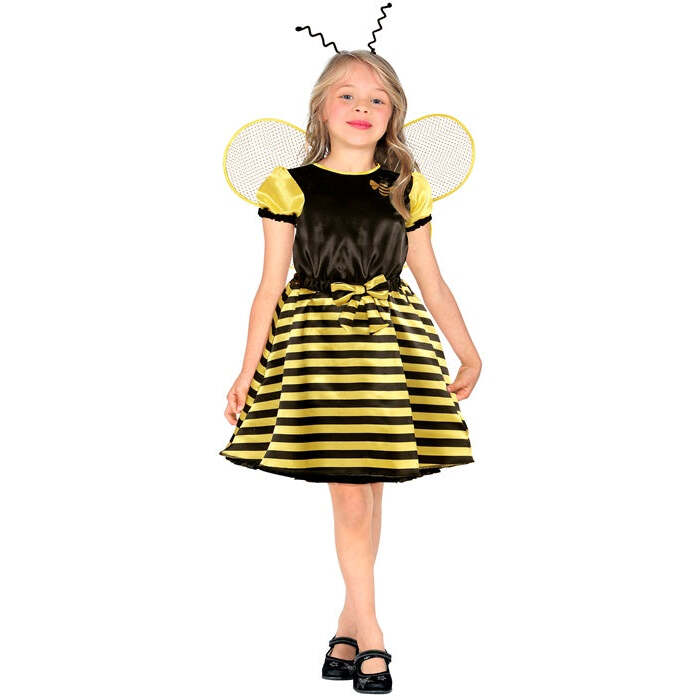 Bee  Dress, Underskirt, Bow Belt, Wings, Antennas 