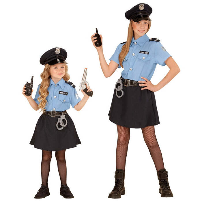 Police Officer  Shirt, Skirt, Belt, Hat 