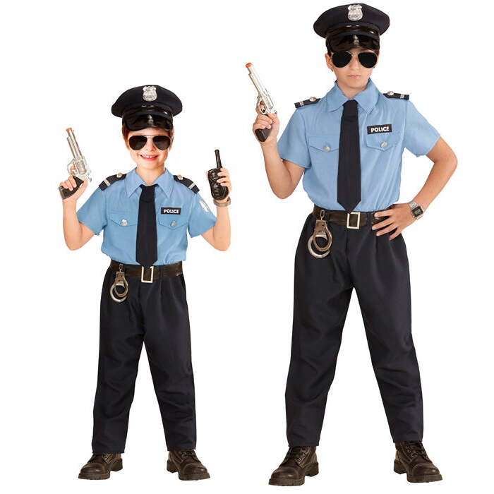 Police Officer  Shirt, Pants, Belt, Tie, Hat 