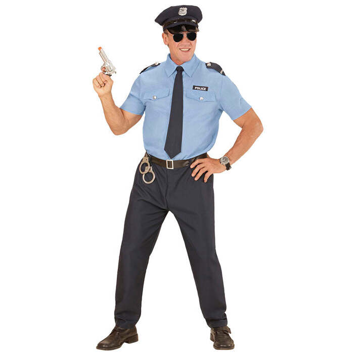 Police Officer  Shirt, Pants, Belt, Tie, Hat 
