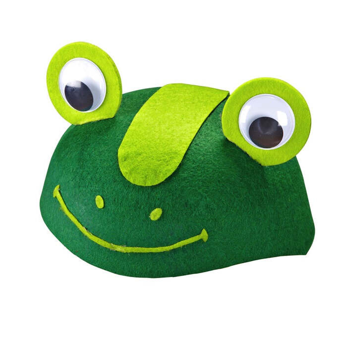 Felt Frog Cap