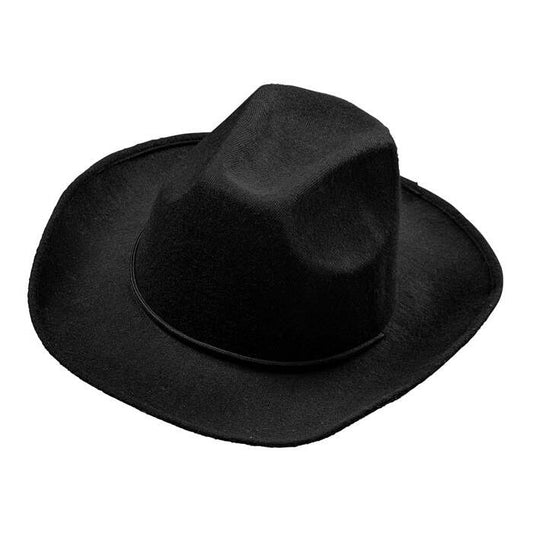 Real Look Black Cowboy Hat