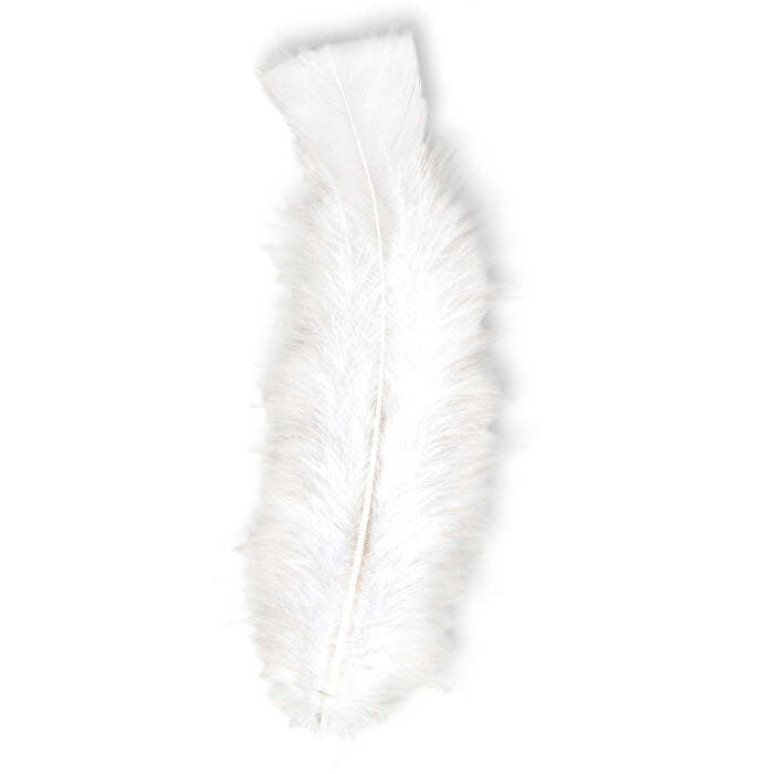 50 Feathers White - Abt. 10 Cm