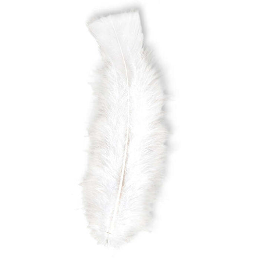 50 Feathers White - Abt. 10 Cm