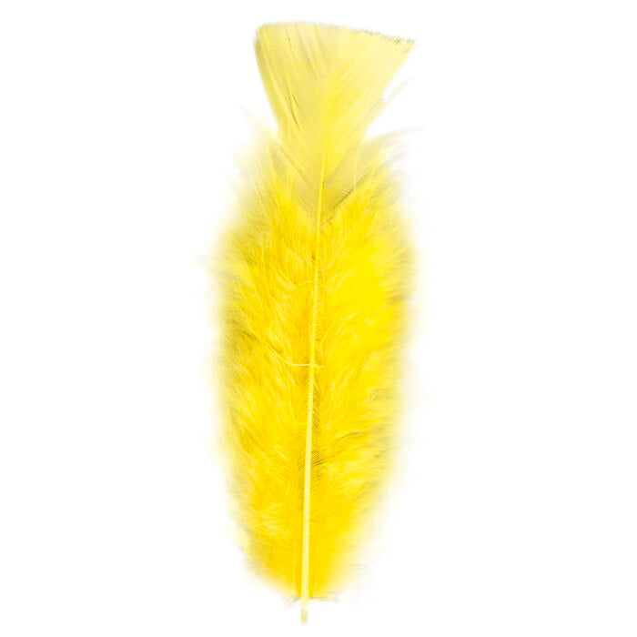 50 Feathers Yellow - Abt. 10 Cm