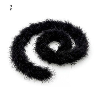 Decorative Marabou Black - 2 M