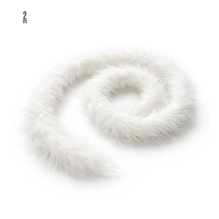 Decorative Marabou White - 2 M