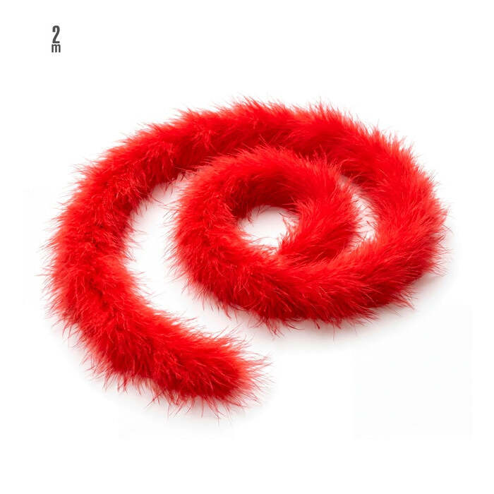 Decorative Marabou Red - 2 M