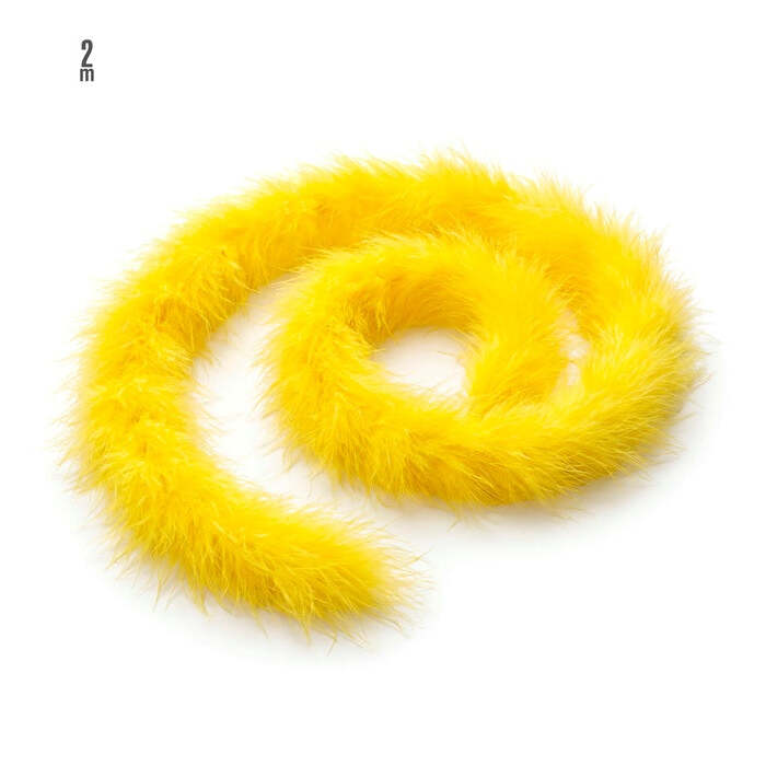Decorative Marabou Yellow - 2 M