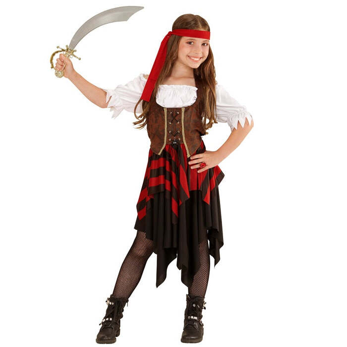 Pirate Girl  Dress, Corset, Headband 