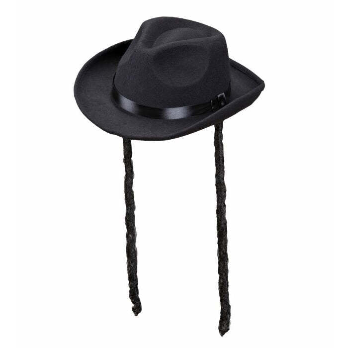 Real Look Rabbi Hat With Payes