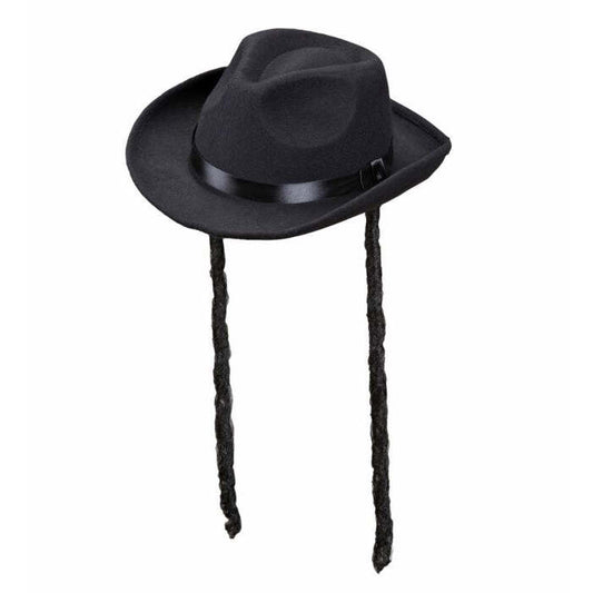 Real Look Rabbi Hat With Payes