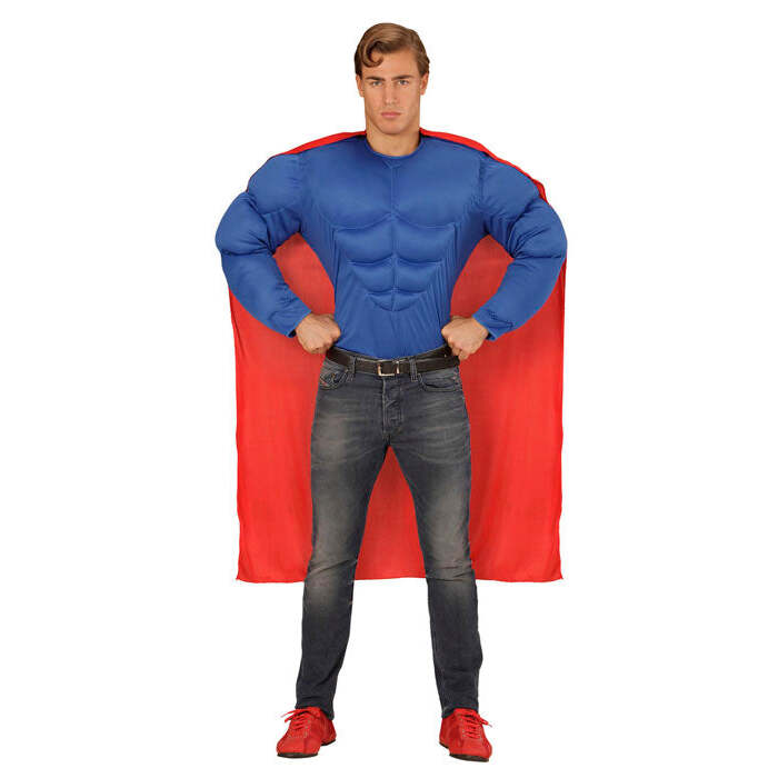 Super Muscle Hero  Muscle Shirt, Cape 
