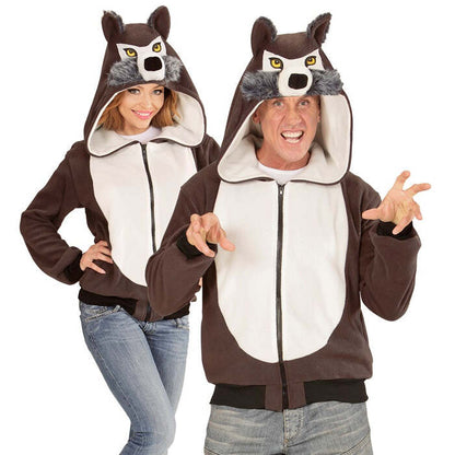 Wolf  Hooded Fleece Jacket 