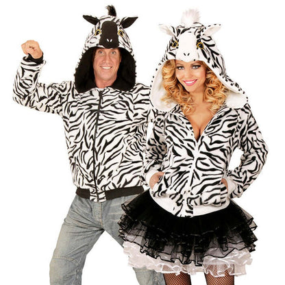 Zebra  Hooded Fleece Jacket 