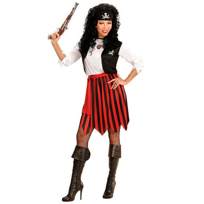 Pirate  Dress With Vest, Belt, Headpiece 