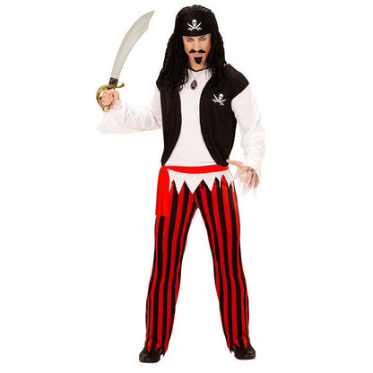 Pirate  Shirt With Vest, Pants, Belt, Headband 