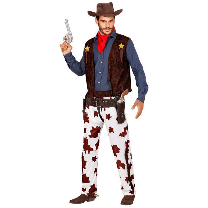 Cowboy  Vest, Chaps, Hat, Bandana 