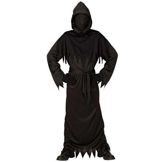 Reaper  Hooded Robe With Invisible Face Mask, Belt 