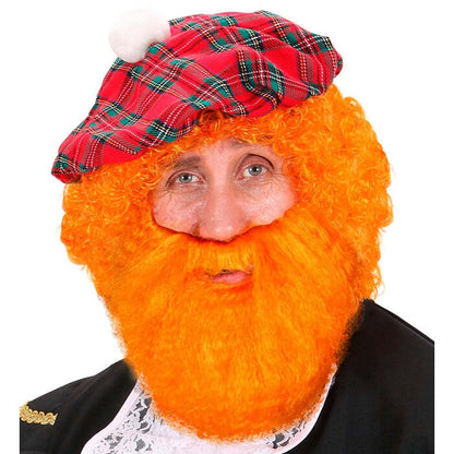 Character Beard With Moustache Orange