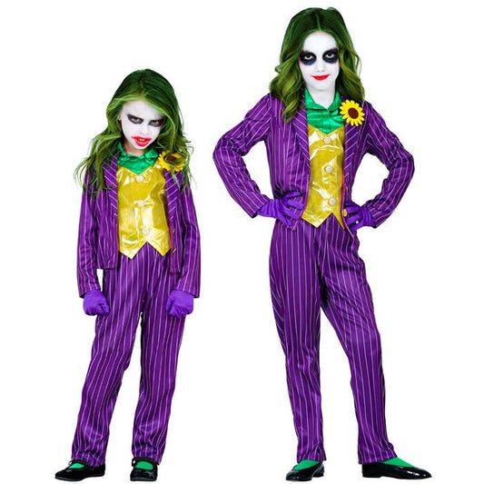 Evil Clown  Jacket With Shirt And Vest, Pants, Gloves 
