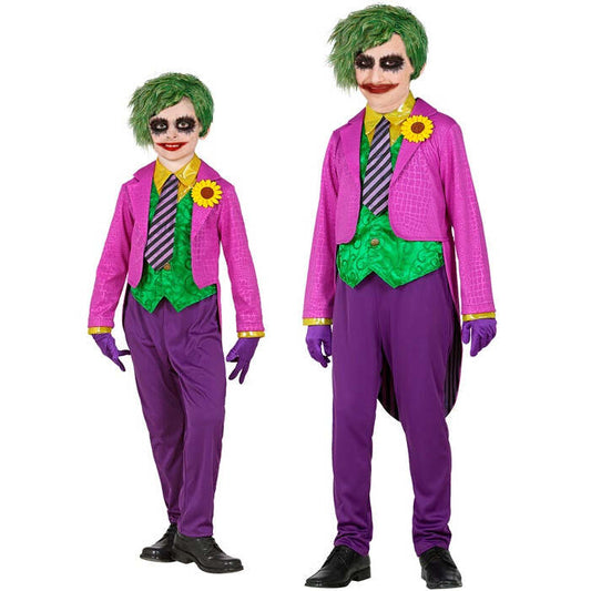 Evil Clown  Tailcoat With Shirt And Vest, Pants, Tie, Gloves 