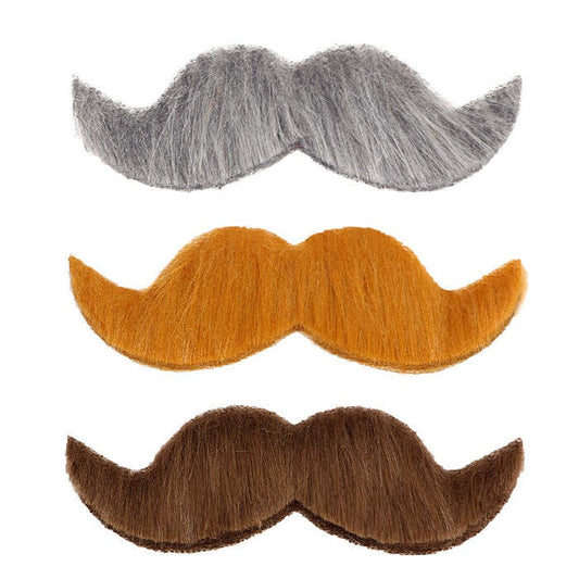 Ambassador Moustache Adhesive - 3 Colors Ass.: Grey, Blond, Brown