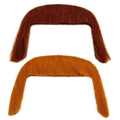 70S Moustache Adhesive - 2 Colors Ass.: Blond & Brown