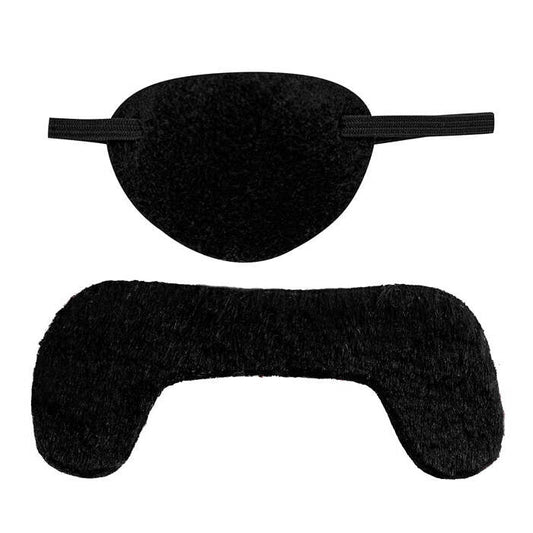 Pirate Moustache & Eye-Patches Adhesive - Black