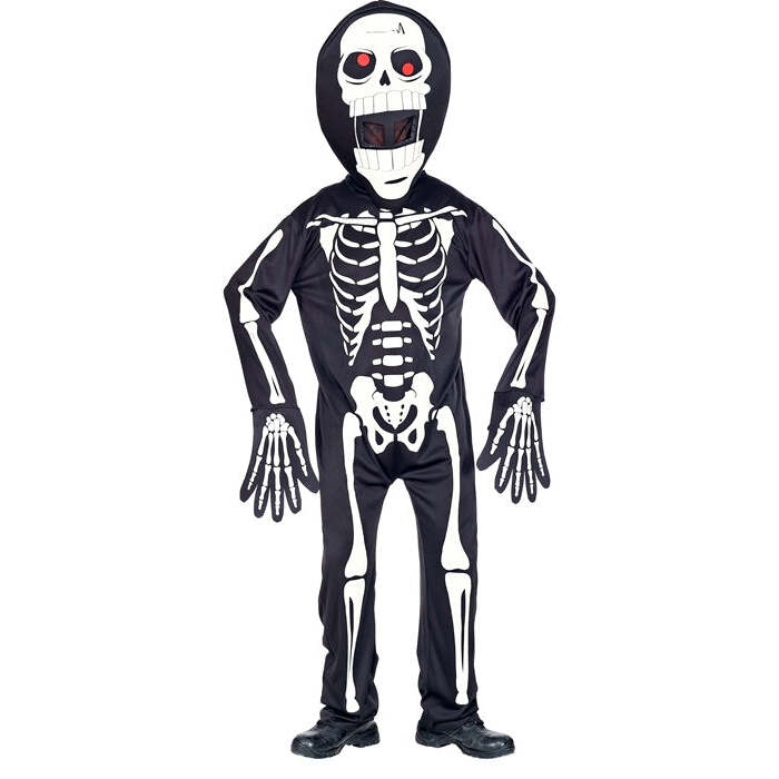 Skeleton  Overalls, Oversized Mask 