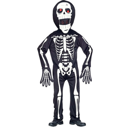 Skeleton  Overalls, Oversized Mask 