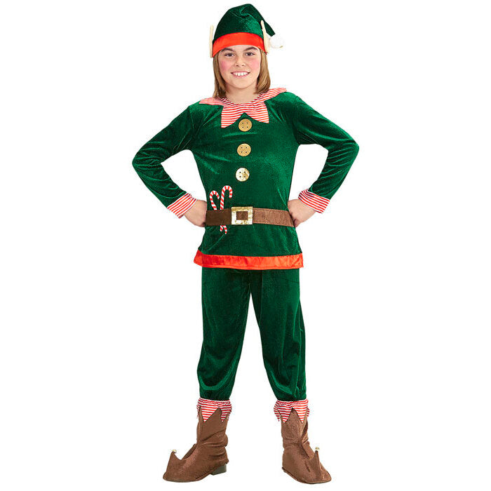Santa'S Little Helper Elf  Coat, Pants, Shoe Covers, Hat With Ears 
