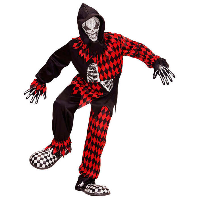 Evil Jester  Coat, Pants, Hooded Mask 