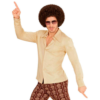 The 70S Groovy Style - Beige  Shirt  