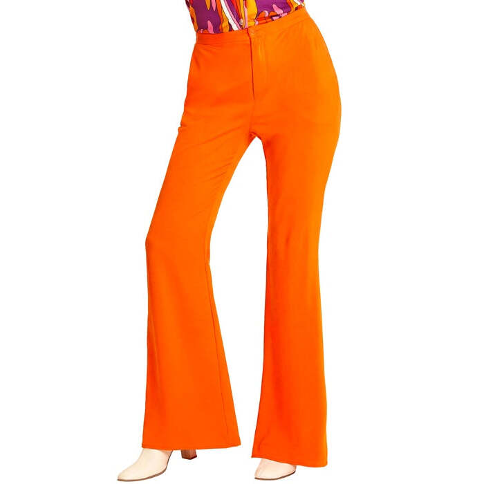 The 70S Groovy Style -  Orange  Pants 