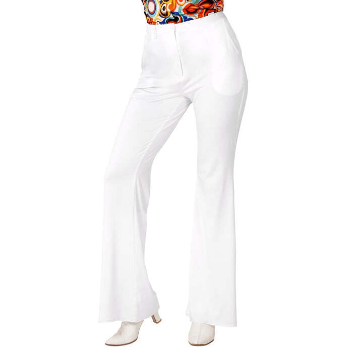 The 70S Groovy Style - White  Pants 