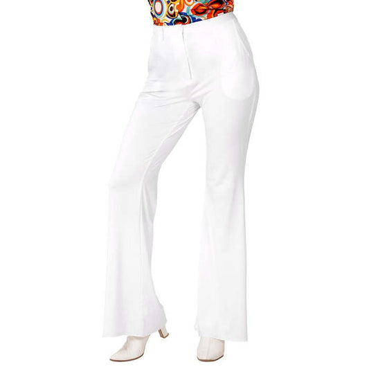 The 70S Groovy Style - White  Pants 