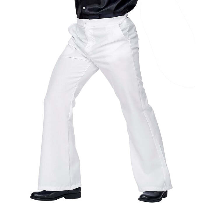 The 70S Groovy Style - White  Pants 