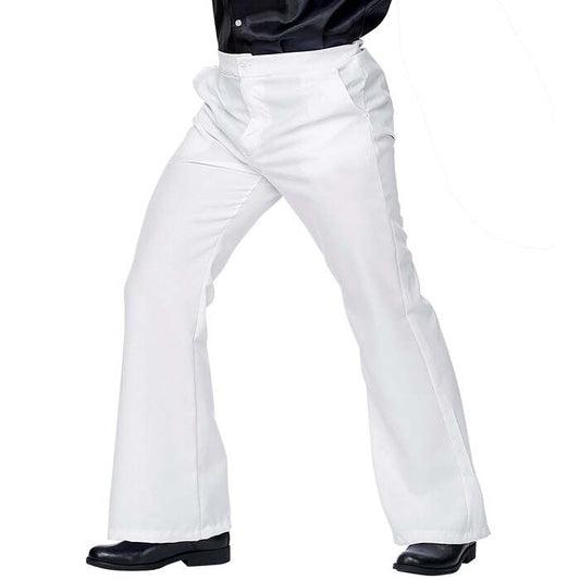 The 70S Groovy Style - White  Pants 