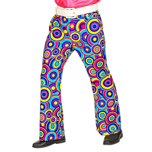 The 70S Groovy Style - Blue Bubbles  Pants 