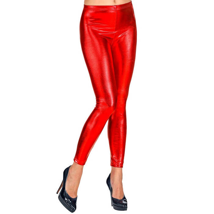 Metallic Red Leggings