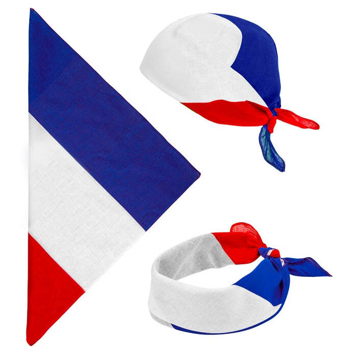 France Bandana 55X55 Cm - 100% Cotton