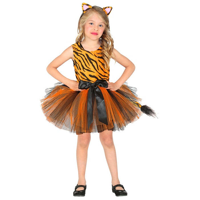 Tiger  Tutu Dress, Headpiece 