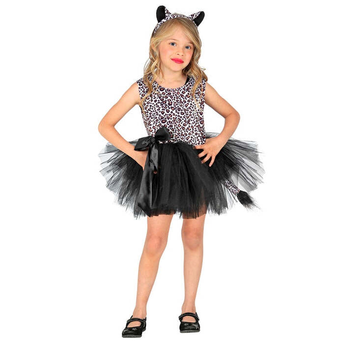 Leopard  Tutu Dress, Headpiece 