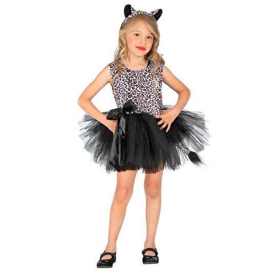 Leopard  Tutu Dress, Headpiece 