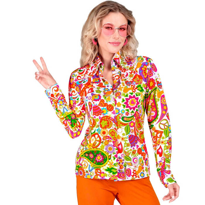 The 60S Fashion - Peace & Paisley  Shirt 