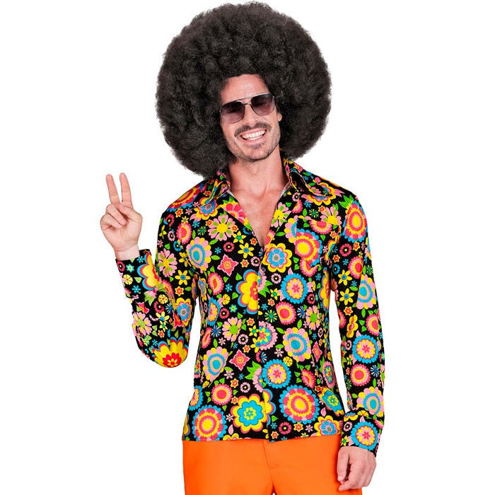 The 60S Fashion - Colorful Flowers  Shirt  