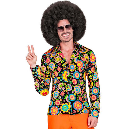 The 60S Fashion - Colorful Flowers  Shirt  