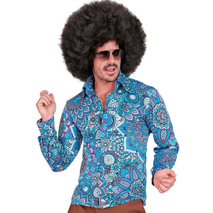 The 60S Fashion - Blue Mandala  Shirt  