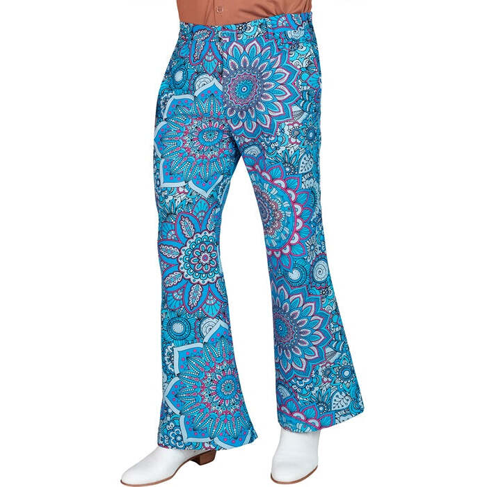 The 60S Fashion - Blue Mandala  Pants 